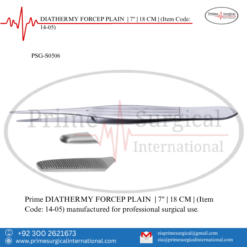 PRIME DIATHERMY FORCEP PLAIN | 7" | 18 CM |