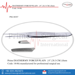 PRIME DIATHERMY FORCEP PLAIN | 8" | 20.3 CM |