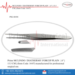 PRIME MCLINDO / DIATHERMY FORCEP PLAIN | 6" | 15.5 CM |