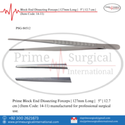 PRIME Block End Dissecting Forceps | 127mm Long | 5" | 12.7 cm |