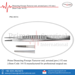 PRIME Dissecting Forceps Turnover end, serrated jaws | 152 mm |
