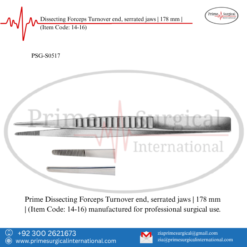 PRIME Dissecting Forceps Turnover end, serrated jaws | 178 mm |