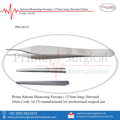 PRIME Adsons Dissecting Forceps | 127mm long | Serrated