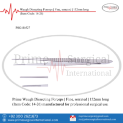 PRIME Waugh Dissecting Forceps | Fine, serrated | 152mm long