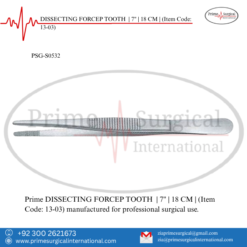 PRIME DISSECTING FORCEP TOOTH | 7" | 18 CM |