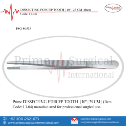 PRIME DISSECTING FORCEP TOOTH | 10" | 25 CM |