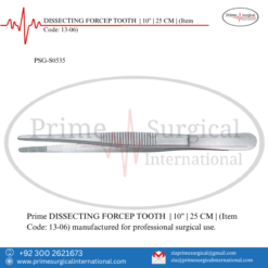 PRIME DISSECTING FORCEP TOOTH | 10" | 25 CM |