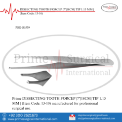 PRIME DISSECTING TOOTH FORCEP |7"|18CM| TIP 1.15 MM |