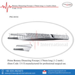 PRIME Bonney Dissecting Forceps | 178mm long | 1-2 teeth |