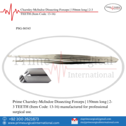 PRIME Charnley-McIndoe Dissecting Forceps | 150mm long | 2-3 TEETH