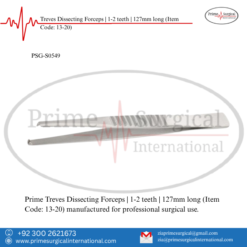 PRIME Treves Dissecting Forceps | 1-2 teeth | 127mm long