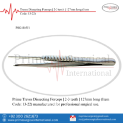 PRIME Treves Dissecting Forceps | 2-3 teeth | 127mm long