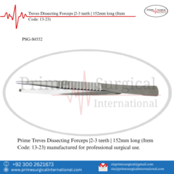 PRIME Treves Dissecting Forceps |2-3 teeth | 152mm long