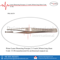 PRIME Lanes Dissecting Forceps | 2-3 teeth 203mm long