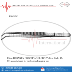 PRIME DEBAKEY FORCEP ANGLED 9.5"