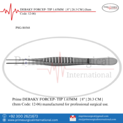 PRIME DEBAKY FORCEP- TIP 1.65MM | 8" | 20.3 CM |