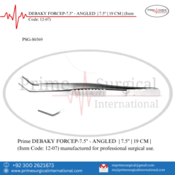 PRIME DEBAKY FORCEP-7.5" - ANGLED | 7.5" | 19 CM |