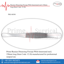 PRIME Russian Dissecting Forceps With fenestrated end | 230mm long