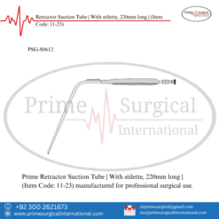 PRIME Retractor Suction Tube | With stilette, 220mm long |
