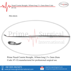 PRIME Nasal Curette Straight, 185mm long | 5 x 2mm