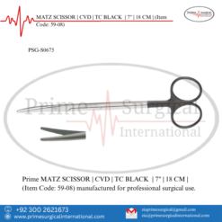 PRIME MATZ SCISSOR | CVD | TC BLACK | 7" | 18 CM |