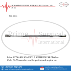 PRIME HOWARD BONE FILE WITH KNURLED