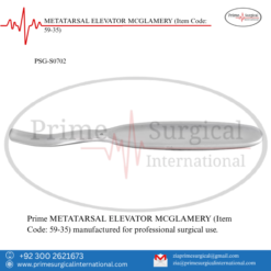 PRIME METATARSAL ELEVATOR MCGLAMERY