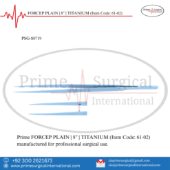 PRIME FORCEP PLAIN | 8" | TITANIUM