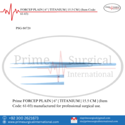 PRIME FORCEP PLAIN | 6" | TITANIUM | 15.5 CM |