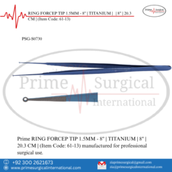 PRIME RING FORCEP TIP 1.5MM - 8" | TITANIUM | | 8" | 20.3 CM |
