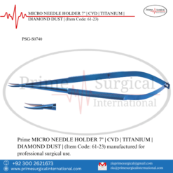 PRIME MICRO NEEDLE HOLDER 7" | CVD | TITANIUM | DIAMOND DUST |