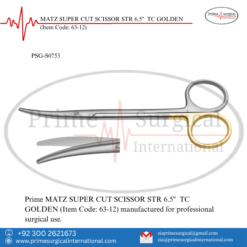 PRIME MATZ SUPER CUT SCISSOR STR 6.5" TC GOLDEN