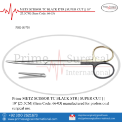 PRIME METZ SCISSOR TC BLACK DTR | SUPER CUT | | 10" |25.5CM|