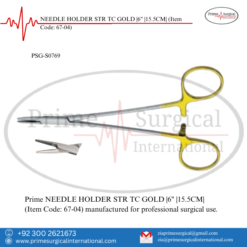 PRIME NEEDLE HOLDER STR TC GOLD |6" |15.5CM|