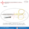 PRIME IRIS SCISSOR TC GOLD CURVED |4.5"|11.5CM|